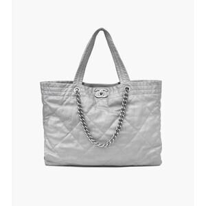 CHANEL Metallic Shopper Bag A-A30448